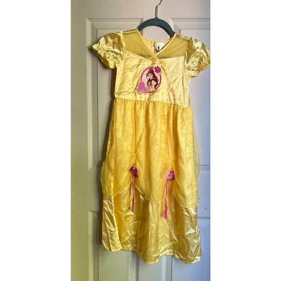 Disney Pajamas Disney Store Dress Girls 56 Yellow Belle